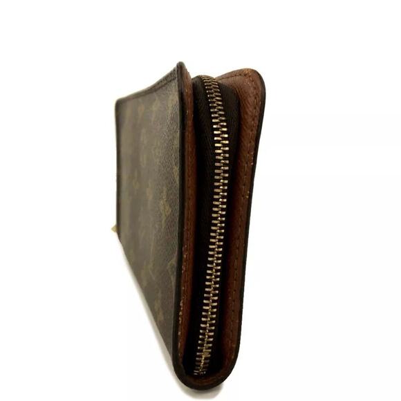 Authentic Louis Vuitton LV Monogram Porte Monnaie Zip Around Long Wallet - Picture 2 of 7